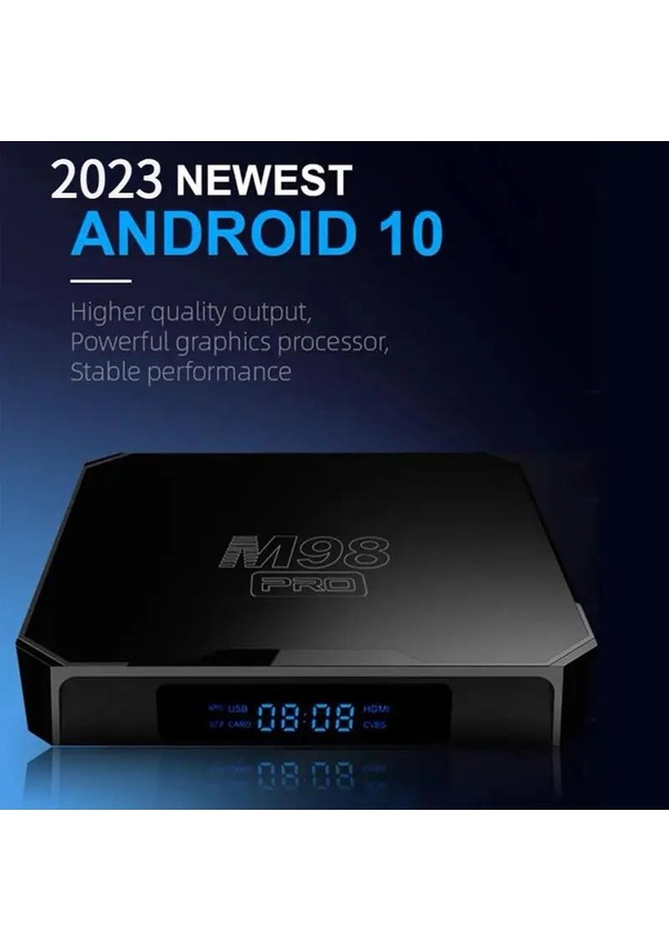 Bilişim Burada M98 Pro Android 10-0 Akıllı Sesli Kumandalı 2gb Ram 16GB 4K 3D Wıfı Android 10 Andriod Tv Box Iptv Cihaz  Iptv Box Inat Box